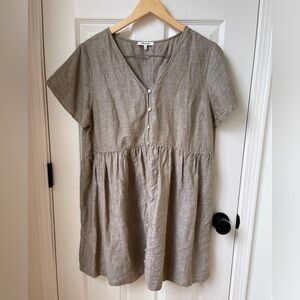 Madewell button up babydoll dress